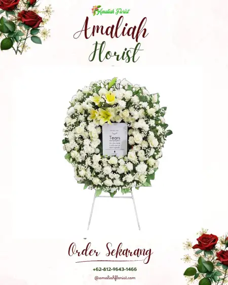 Krans Bunga Duka Sambung
